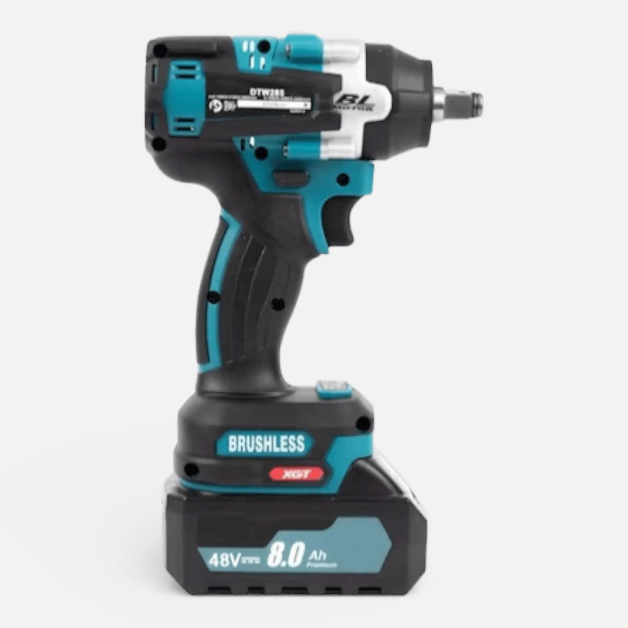 Masina de impact si insurubat, 2 acumulatori 48V 8.0Ah, 850Nm, 3500RPM, brushless, Albastru