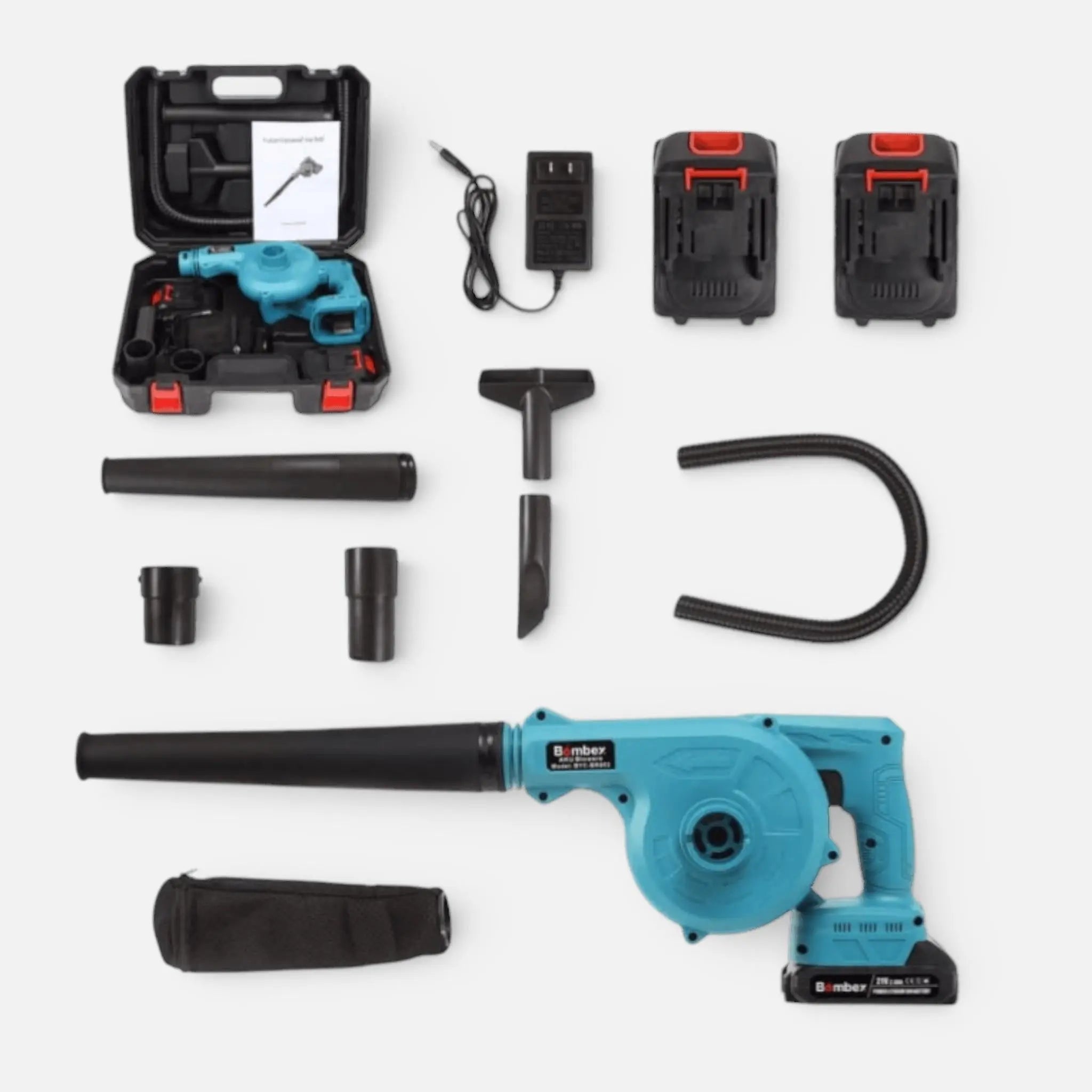 Suflanta frunze fara fir 2 in 1, 880W, 2 acumulatori 48V 8.0Ah, 18000RPM, autonomie 4 ore