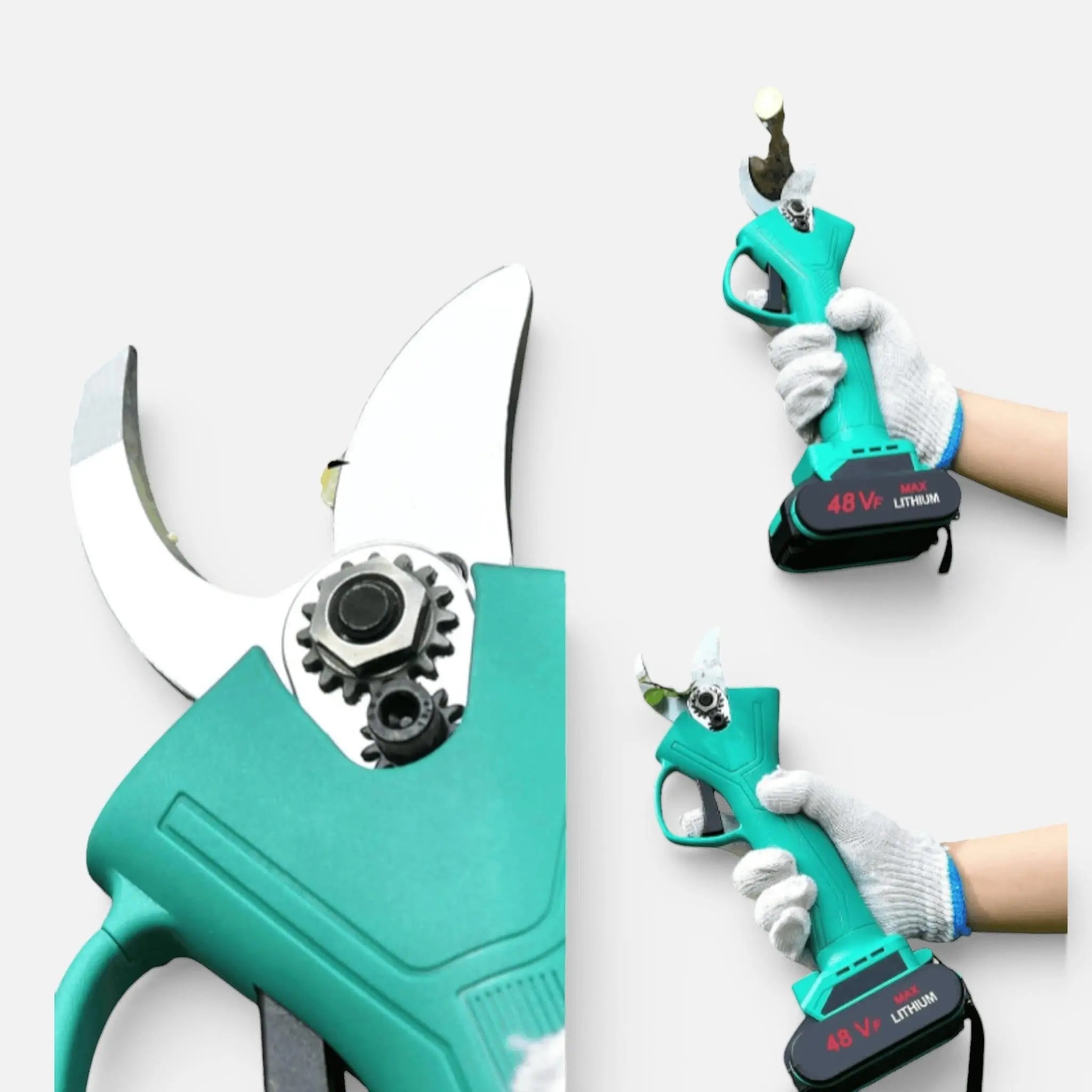 Foarfeca electrica pentru gradinarit, 500W, 2 acumulatori 48V 8Ah, lama SK5, taiere 30mm