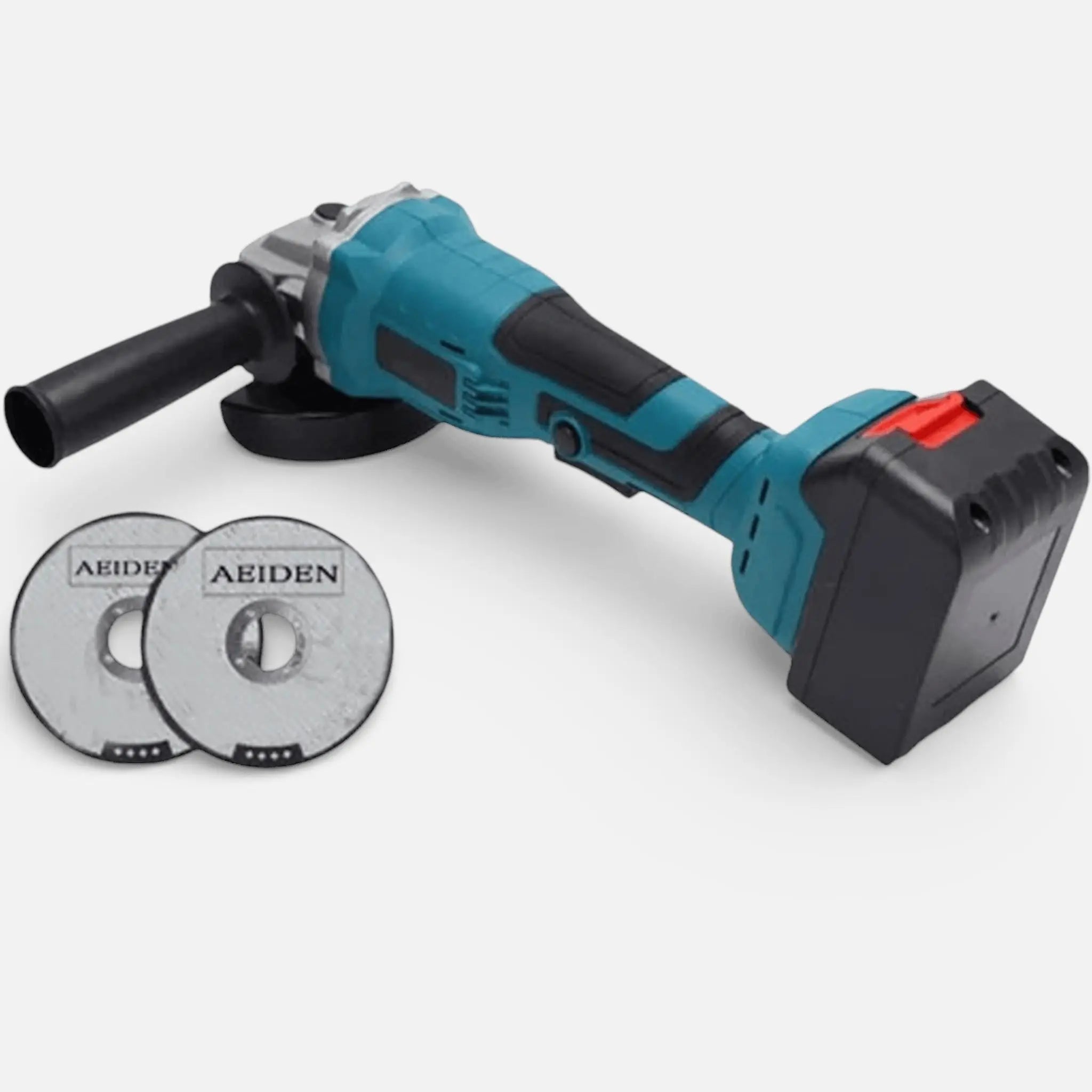 Polizor unghiular, 2 acumulatori 48V 8Ah, 9000 RPM, 2 discuri taiere, statie incarcare, valiza