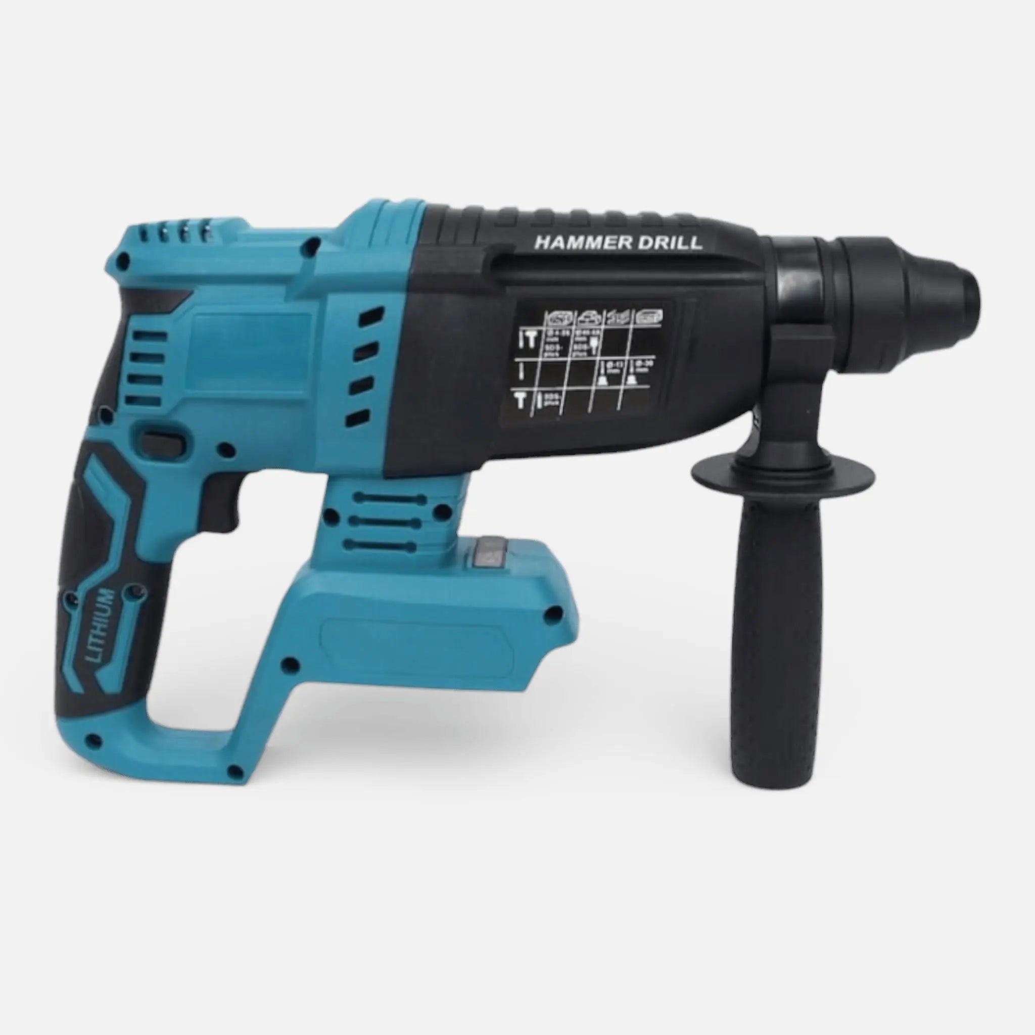 Ciocan rotopercutor 1500W, 3.2J, 1000rpm, 2 acumulatori 48V 8.0 Ah, 3 moduri, brushless, albastru