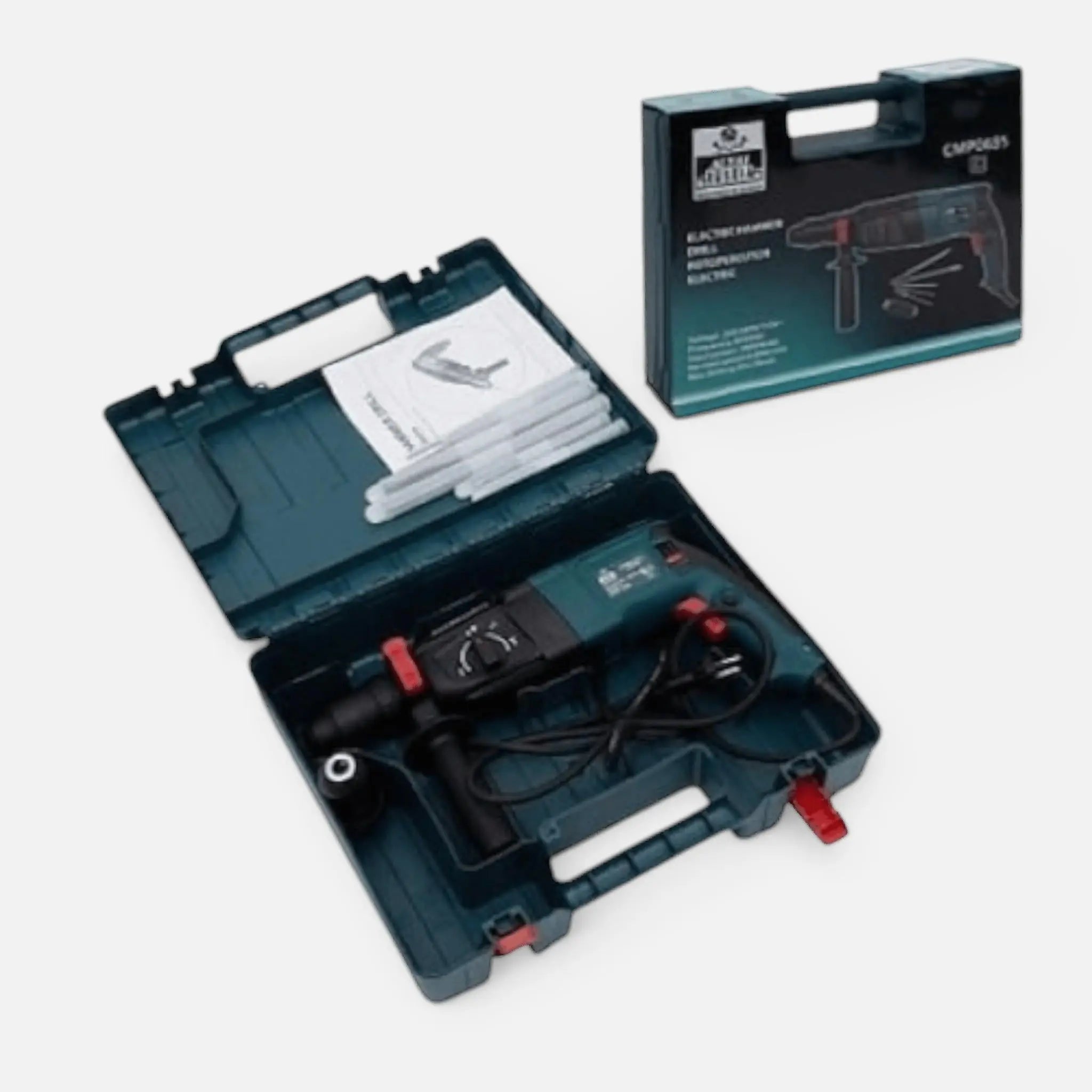 Ciocan rotopercutor 3000W, 3J, 30mm, 1200 RPM, mandrina rezerva, 5 accesorii, valiza